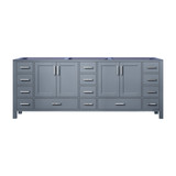 Lexora Jacques 84 Inch Dark Grey Vanity Cabinet Cabinet Only