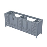 Lexora Jacques 84 Inch Dark Grey Vanity Cabinet Cabinet Only