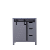 Lexora Marsyas 30 Inch Dark Grey Vanity Cabinet Only