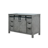Lexora Marsyas 48 Inch Ash Grey Vanity Cabinet Cabinet Only
