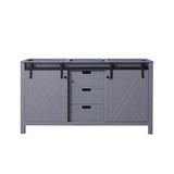 Lexora Marsyas 60 Inch Dark Grey Vanity Cabinet Cabinet Only