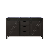 Lexora Marsyas 60 Inch Brown Vanity Cabinet Cabinet Only