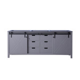 Lexora Marsyas 80 Inch Dark Grey Vanity Cabinet Cabinet Only