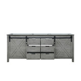 Lexora Marsyas 80 Inch Ash Grey Vanity Cabinet Only