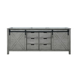 Lexora Marsyas 80 Inch Ash Grey Vanity Cabinet Cabinet Only