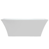 Lexora Vinter 59 Inch Free Standing Acrylic Bathtub w/ Chrome Drain
