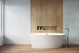 Lexora Melina 63 Inch Free Standing Acrylic Bathtub w/ Chrome Drain