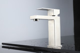 Lexora Monte Stainless Steel Single Hole Bathroom Faucet - Gun Metal