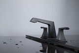 Lexora Balduina Brass 3 Hole 8" Widespread Bathroom Faucet - Matte Black