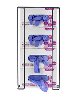 Alpine ALP485-05-BLA Quadruple Box Wire Wall Mount Glove Dispenser, Black