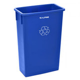 Alpine  ALP477-R-BLU  23 Gallon Blue Slim Recycle Bin