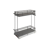 Rev-A-Shelf 5322-BCSC-9-FOG Two-Tier Wire Organizer with Blum Soft-Close - Gray