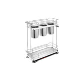 Rev-A-Shelf Two-Tier Utility Organizer with Blum Soft-Close - Gray - 5322UT-BCSC-8-GR