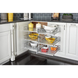 Rev-A-Shelf 53PSP3-15SC-GR 15 in. Gray Three-Tier Organizer w/Soft-Close