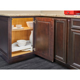 Rev-A-Shelf 31" White Polymer Single-Tier Half-Moon Optimizer w/ Pivot and Slide Hardware for 13-1/4" Blind Corner Cabinet Openings - 6881-31-11-52