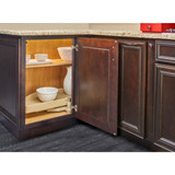 Rev-A-Shelf 39" Almond Polymer Single-Tier Half-Moon Optimizer w/ Pivot and Slide Hardware for 19-1/4" Blind Corner Cabinet Openings - 6881-39-15-52