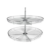 Rev-A-Shelf 5272-32 CR 32 in Chrome D-Shape Lazy Susans 2-Shelf