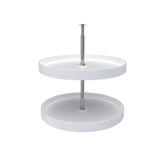 Rev-A-Shelf 24 in White Polymer Full Circle Lazy Susans 2-Shelf - 6012-24-11-52
