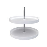 Rev-A-Shelf 28 in White Polymer Full Circle Lazy Susans 2-Shelf - 6012-28-11-52