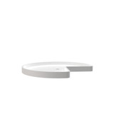 Rev-A-Shelf 6471-28-11-52 28 in White Polymer Kidney Lazy Susan Shelf Only