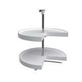 Rev-A-Shelf 24 in White Polymer Pie-Cut Lazy Susans 2-Shelf - 6942-24-11-52
