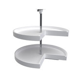 Rev-A-Shelf 28 in White Polymer Pie-Cut Lazy Susans 2-Shelf - 6942-28-11-52