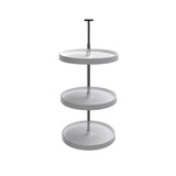 Rev-A-Shelf 20 in White Polymer Full Cir Lazy Susans 3-Shelf - 3073-20-11-536