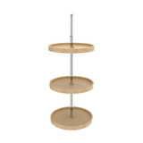 Rev-A-Shelf 18 in Almond Polymer Full Circle Lazy Susans 3-Shelf - 6013-18-15-526