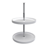Rev-A-Shelf 20 in White Polymer Full Circle Lazy Susans 2-Shelf - 6072-20-11-52