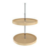 Rev-A-Shelf 20 in Almond Polymer Full Circle Lazy Susans 2-Shelf - 6072-20-15-52