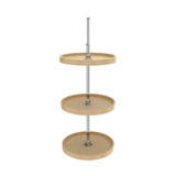 Rev-A-Shelf 18 in Almond Polymer Full Circle Lazy Susans 3-Shelf - 6073-18-15-536