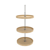 Rev-A-Shelf 20 in Almond Polymer Full Circle Lazy Susans 3-Shelf - 6073-20-15-536