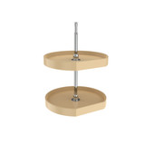 Rev-A-Shelf 20 in Almond Polymer D-Shape Lazy Susans 2-Shelf - 6272-20-15-52
