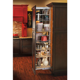 Rev-A-Shelf 5258-09-MP 9 in Tall Pullout Maple Pantry w/Soft-Close - Chrome