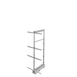 Rev-A-Shelf 5343-16-GR 16 in Chrome Solid Bottom Pantry Pullout Soft Close - Gray