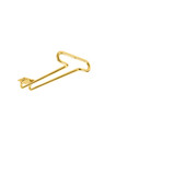 Rev-A-Shelf 11 in Brass Under Cabinet Stemware Holder - 3150-11BR