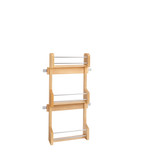 Rev-A-Shelf 4SR-15 15 in Cabinet Door mount Wood 3-Shelf Spice Rack - Natural