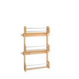 Rev-A-Shelf 18 in Cabinet Door mount Wood 3-Shelf Spice Rack - Natural - 4SR-18