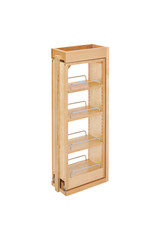 Rev-A-Shelf 3 in. W x 30 in. H Pull-Out Between Cabinet Wall Filler - Natural - 432-WF-3C