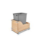 Rev-A-Shelf 4WCSC-1535DM19-1 35 Qrt Pull-Out Waste Container (19 in Depth) - Natural