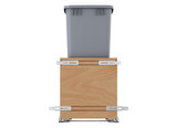 Rev-A-Shelf 4WCSD-1550DM-1 Servo 50 Qrt Pull-Out Waste Container - Natural