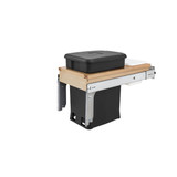 Rev-A-Shelf 12 in Compo+ Maple Top mount Pullout - Natural - 4WCTM-12CKBKSCDM1
