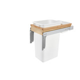 Rev-A-Shelf 4WCTM-1550DM-1 50 Qrt Top mount Waste Container (1-1/2" faceframe) - Natural