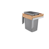 Rev-A-Shelf 4WCTM-1816DM-1 35 Qrt Top mount Waste Container (1-1/2" faceframe) - Natural