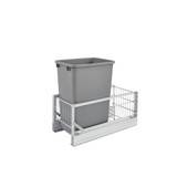 Rev-A-Shelf 35 Qrt Pull-Out Waste Container - Silver - 5349-15DM-117
