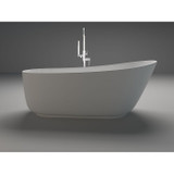 Vanity Art 67 in. Matte Solid Surface Freestanding Bathtub