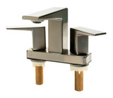 ALFI Brushed Nickel Two-Handle 4'' Centerset Bathroom Faucet - AB1020-BN
