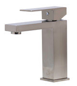 ALFI Brushed Nickel Square Single Lever Bathroom Faucet - AB1229-BN
