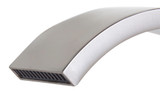 ALFI Brushed Nickel Square Body Curved Spout Single Lever Bathroom Faucet - AB1258-BN