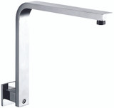 Alfi AB12GSW-PC Polished Chrome 12" Square Raised Wall Mounted Shower Arm